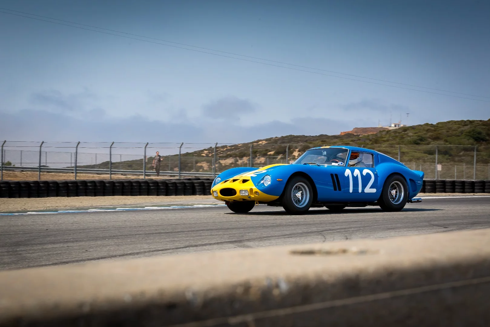 Fastest of the lot: Chris Cox's 1962 Ferrari GTO finished with a time of 1:49:042 in the 1955-1962 GT Car segement