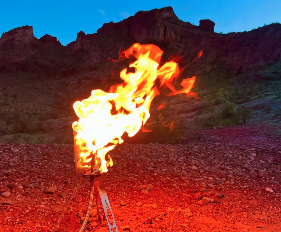 The Tripod Torch: Built to go where other fires aren't allowed
