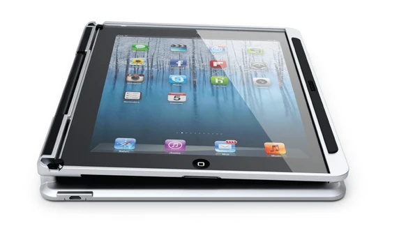 The CruxSKUNK can be opened and set flat for reading on your iPad