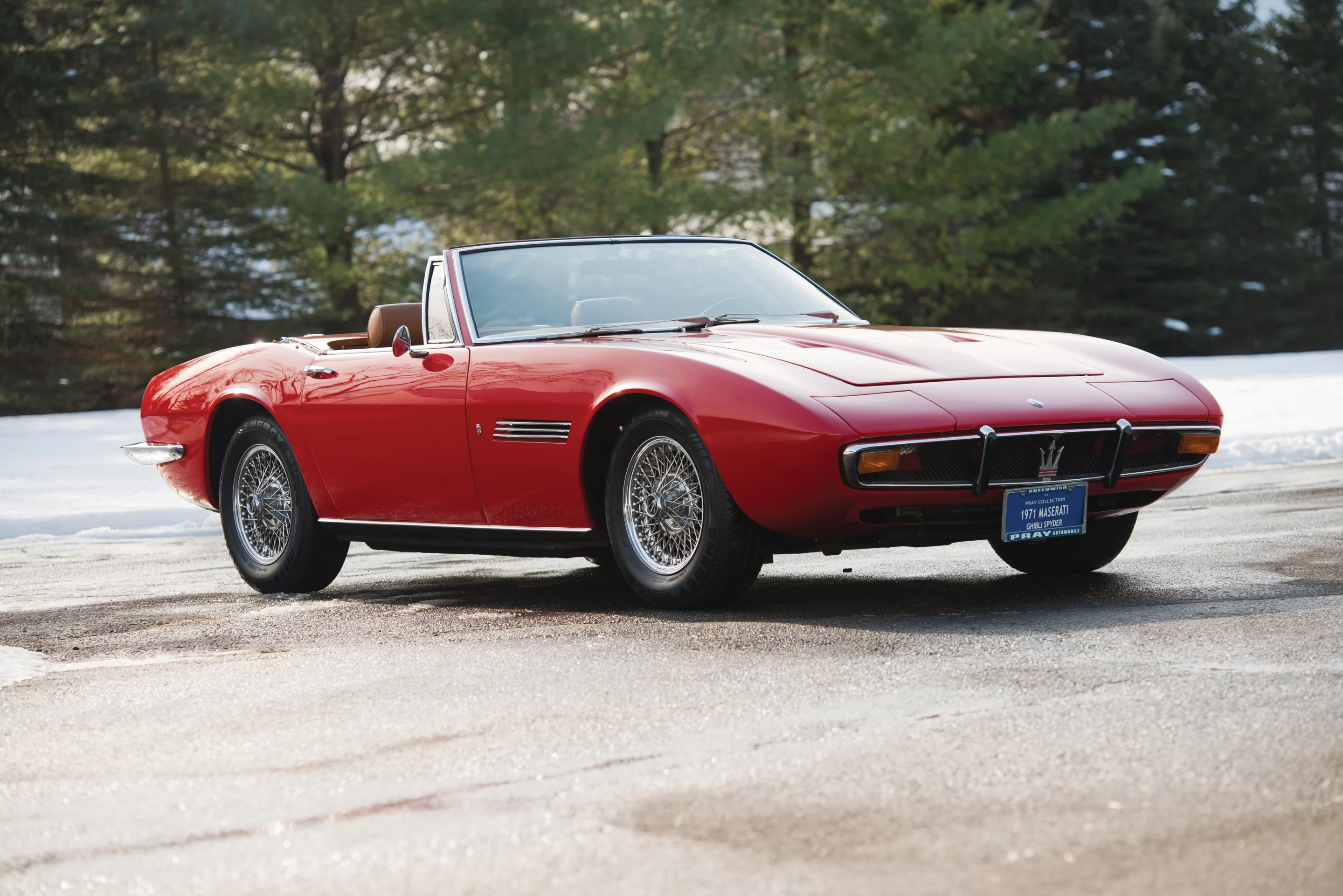 The 1970 Maserati Ghibli Spyder sold for US$605,000 at last month's auction