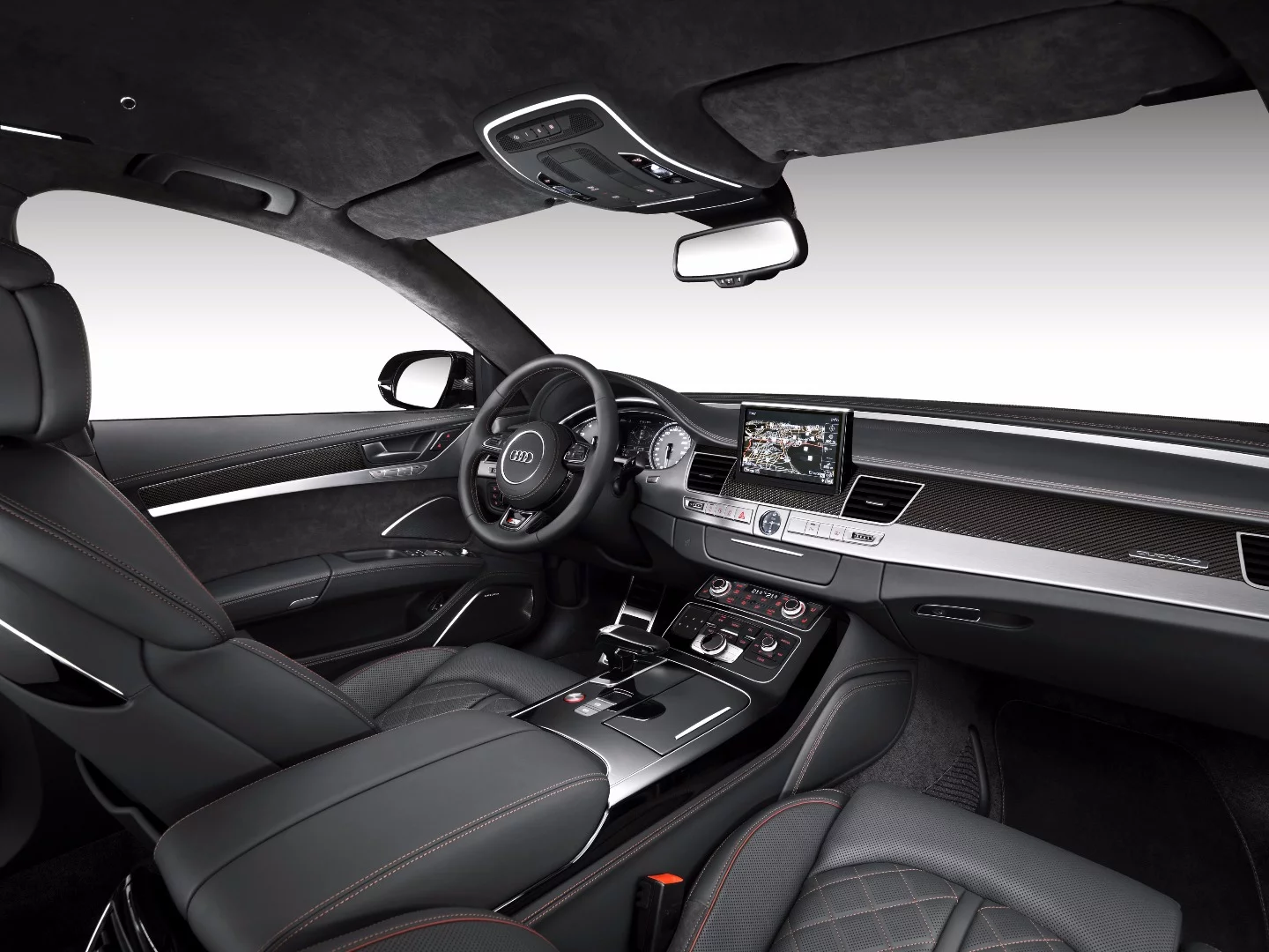 The new Audi S8 plus has power-assisted door-closing