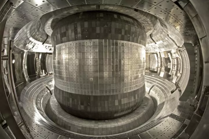 The donut-shaped chamber of China's Experimental Advanced Superconducting Tokamak reactor