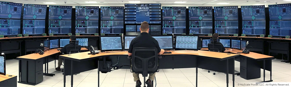 The NuScale SMR control room (simulated)
