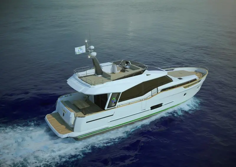 The Greenline 48 has two diesel engines