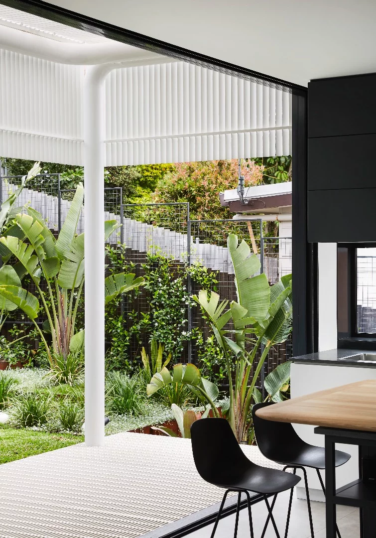 Greenacres features some sustainable design, including a focus on passive cooling