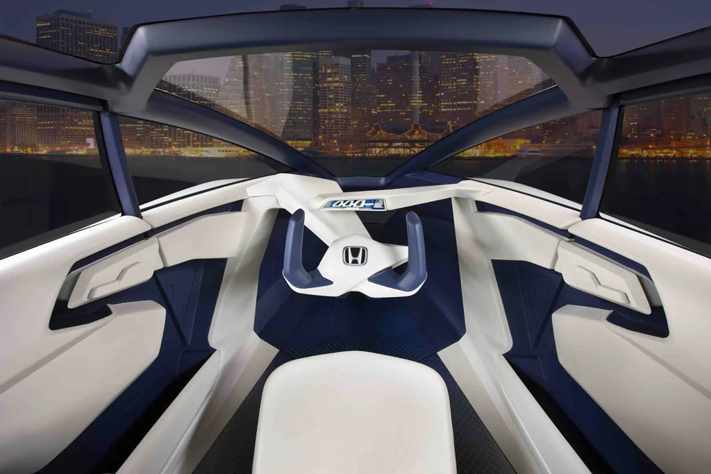 The central driving position of the Honda P-NUT