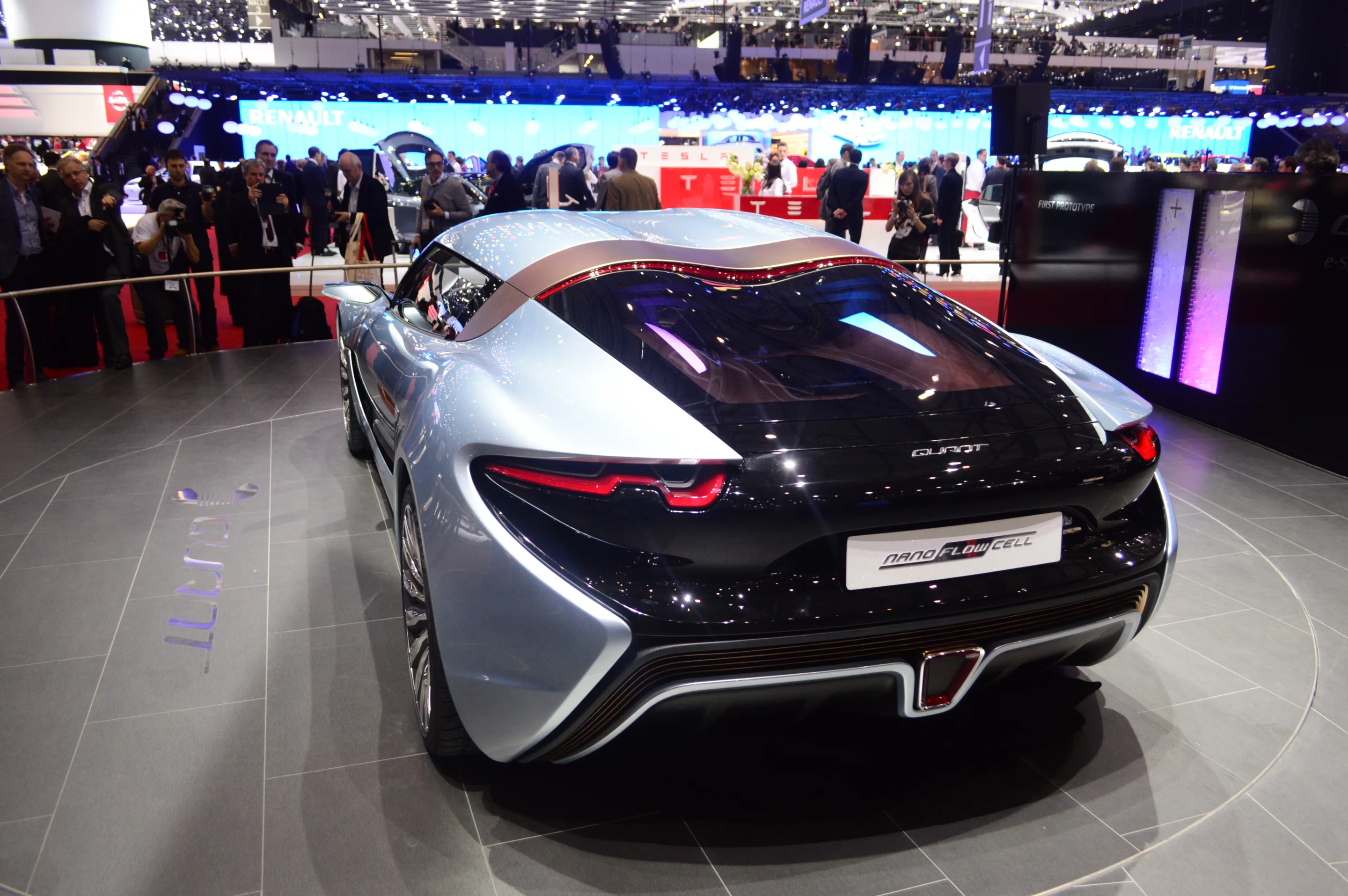 The Quant's rear shows a shell-like look