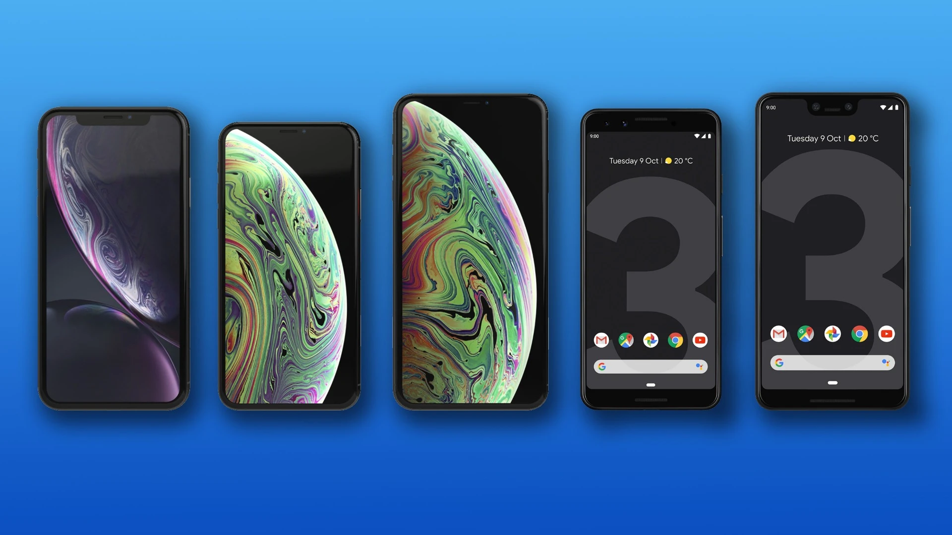New Atlas compares the specs and features of the Google Pixel 3 and 3 XL to the iPhone XR, XS and XS Max