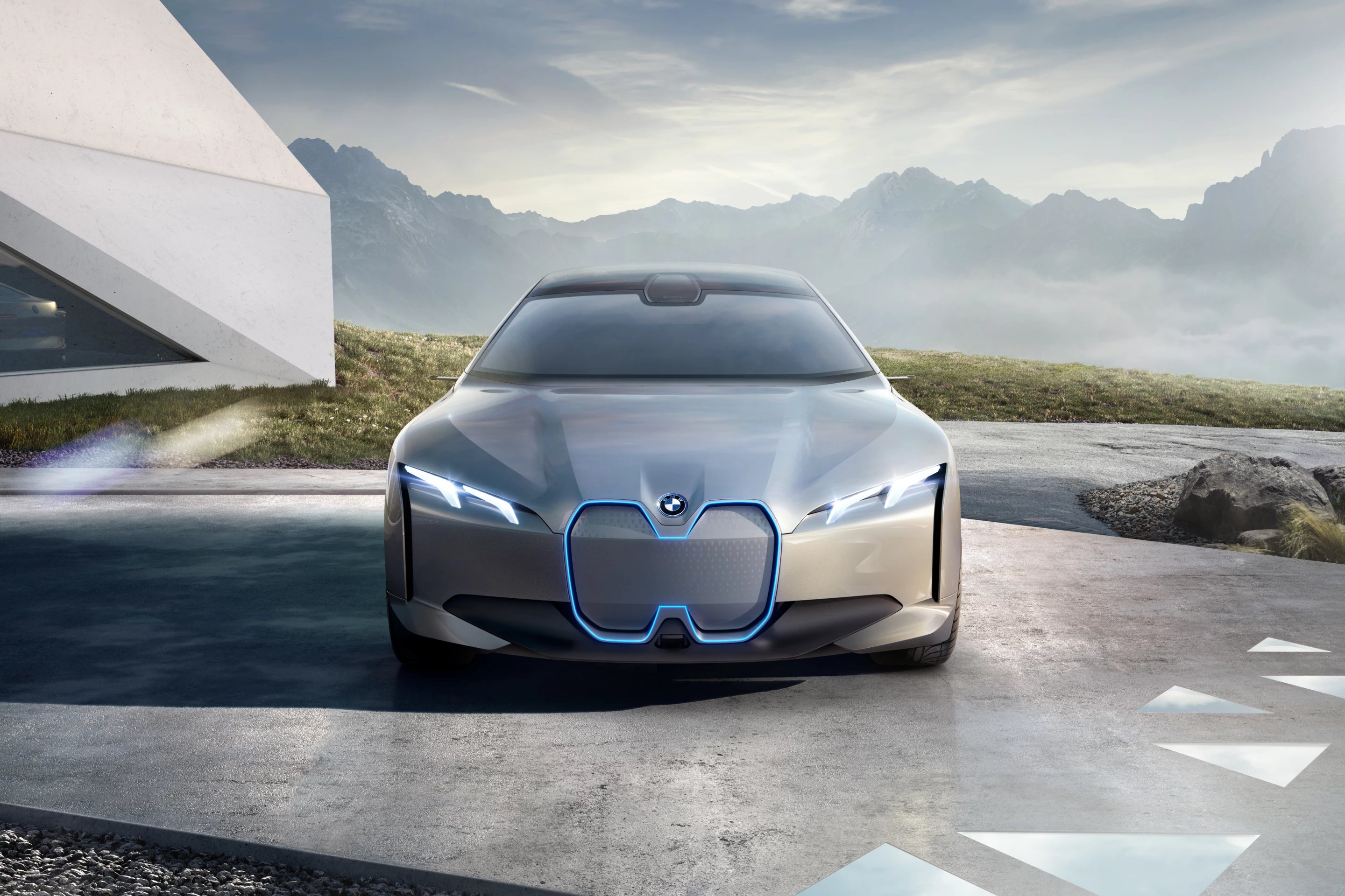 It looks like the future of BMW is going to include some huge grilles, no matter what's powering the wheels