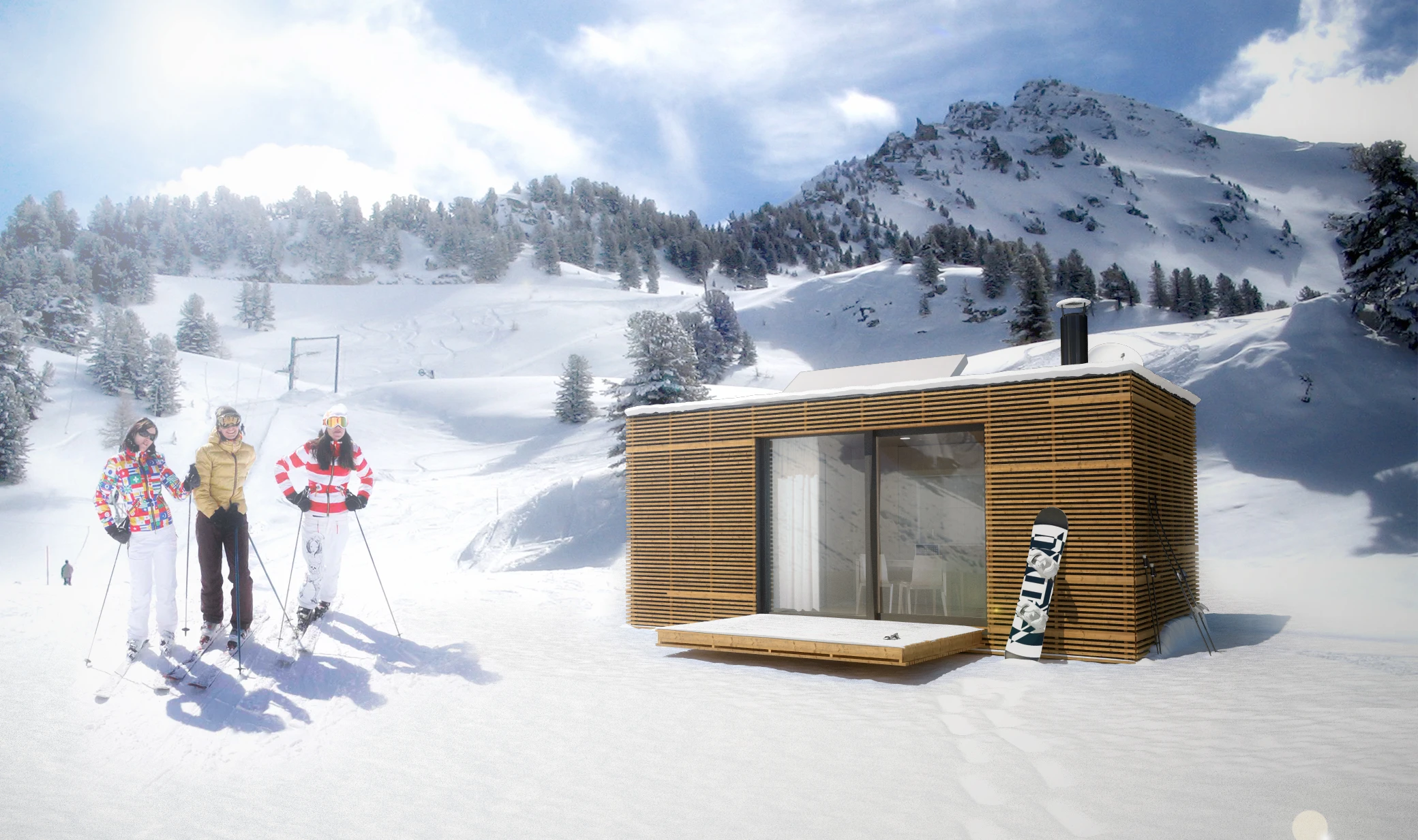 Freedomkies (if that's the plural) come in two main versions: the 23 sq m (248 sq ft) 1PLUS Classic for up to two occupants, and the 38 sq m (409 sq ft) 2PLUS Classic for up to four