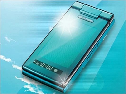 The Solar Ketai waterproof, solar-powered mobile phone