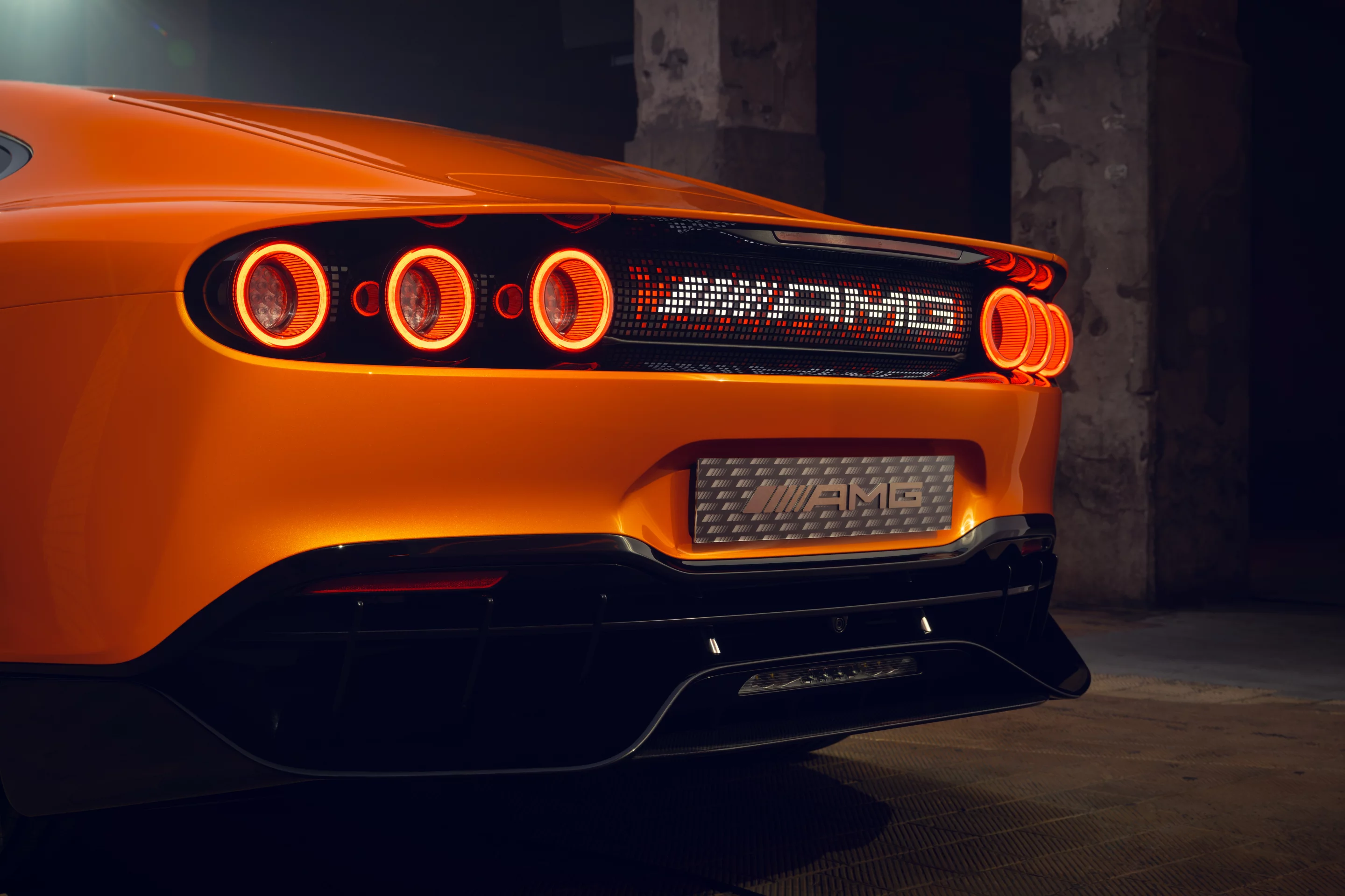 The Concept GT XX's LED bar between the rear taillamps is customizable