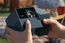The PlayCube's design was inspired by Rubik's Cube, and features a twisting form factor that negates the need for a separate stand