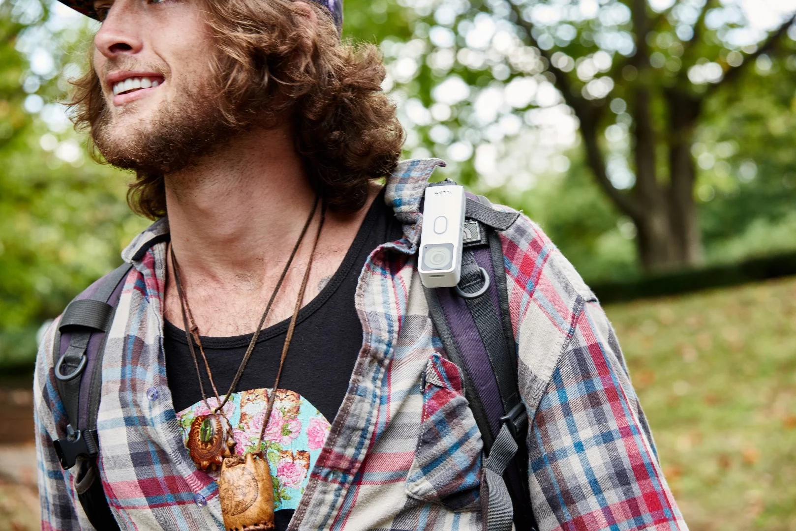 The Mofily YoCam can clip to gear or clothing for easy access and/or continuous recording