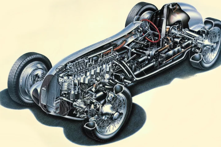 The first outing of Mercedes Benz new 1937 Grand Prix car was not in Europe, but in the politically important Gran Premio di Tripoli one of the legendary Grand Prix venues and the only major motor race ever to have been "fixed"