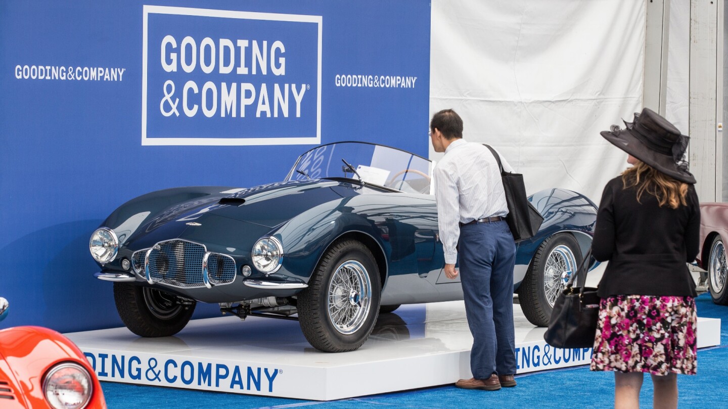 One of just three Aston Martin DB2/4 spiders bodied by Bertone, and the car that was displayed at the 1954 New York Auto Show. Rare, fast and gorgeous, the car sold at Gooding & Co's official Pebble Beach auction for $3,080,000.
