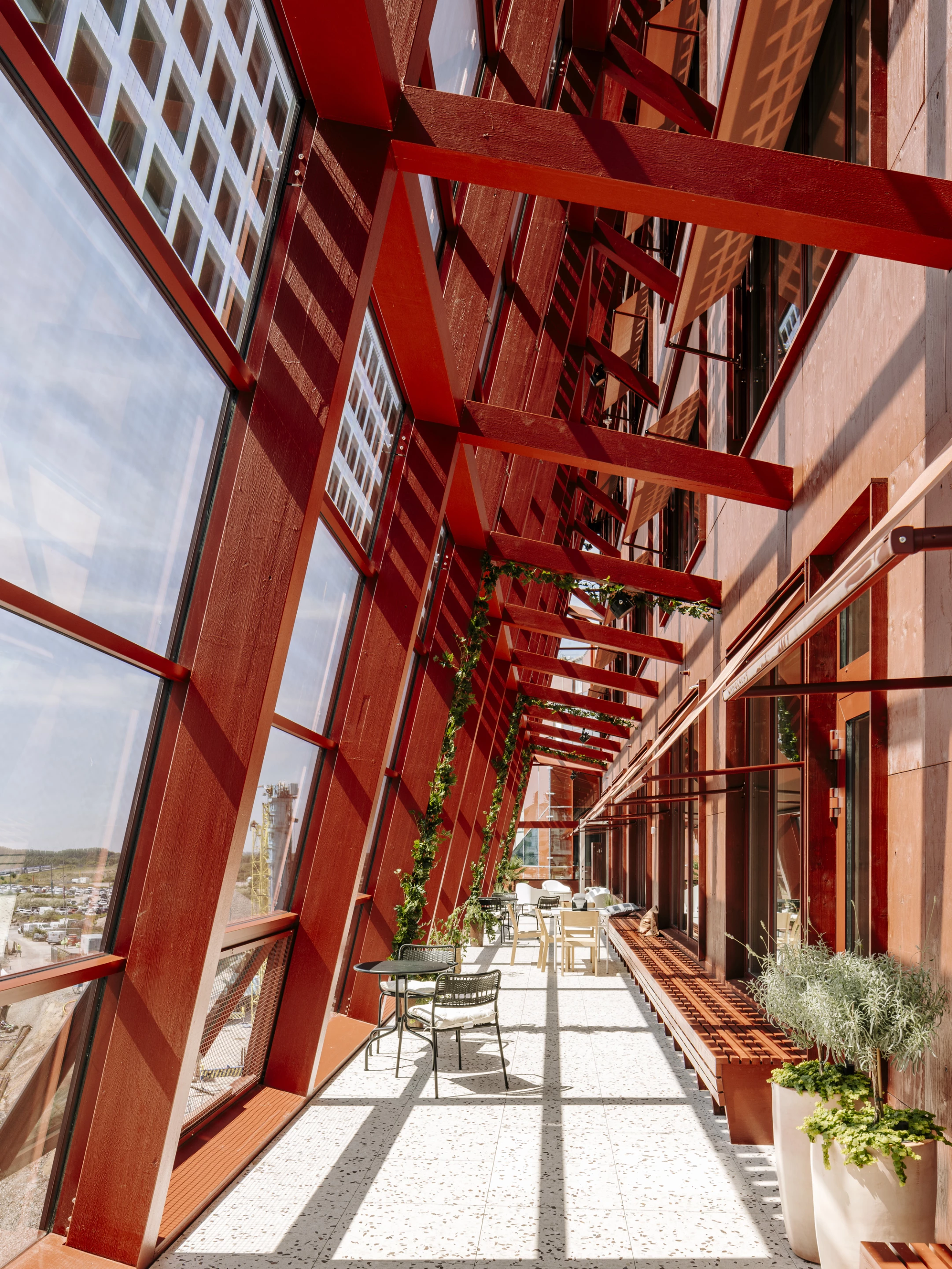 The Fyrtornet's glazing creates pleasant areas for taking in the view