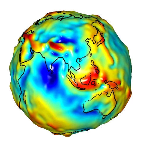 GRACE gravity variation plot over Asia (Image: GRACE/NASA)