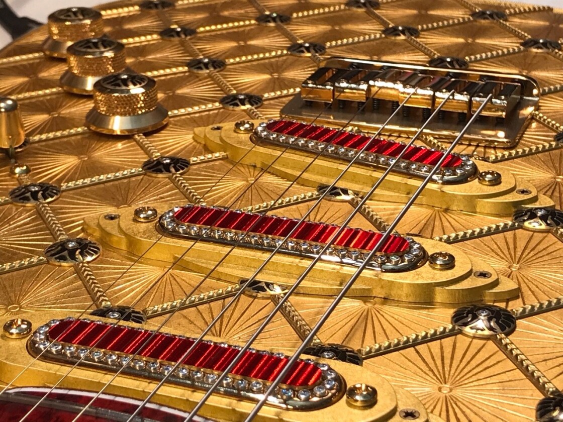 The Coronation Stratocaster tool 16 months to build and is priced at $560,000