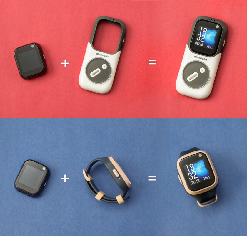 Combining the Novus Core with the phone and watch modules is a simple click-and-go process