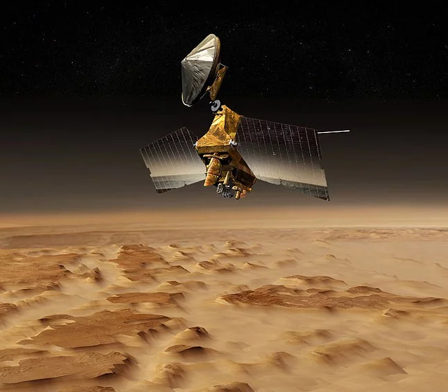 Artist's concept of the Mars Reconnaissance Orbiter (Image; NASA/JPL)