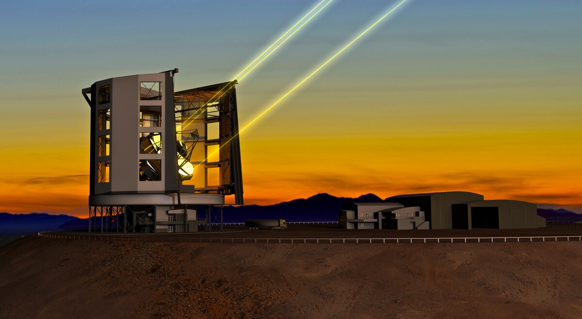 The GMT will be built in the Chilean mountains, where it is expected to enjoy 300 clear days a year (Image: Giant Magellan Telescope - GMTO Corporation)