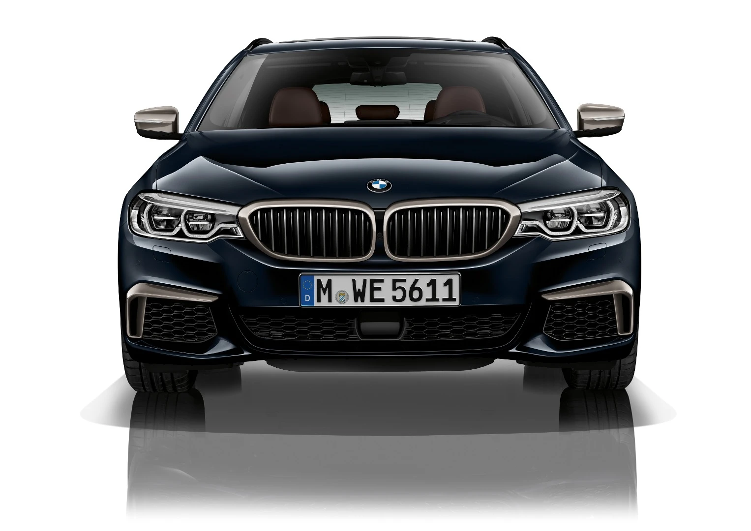 The face of the M550d is largely unchanged from the standard 5 Series