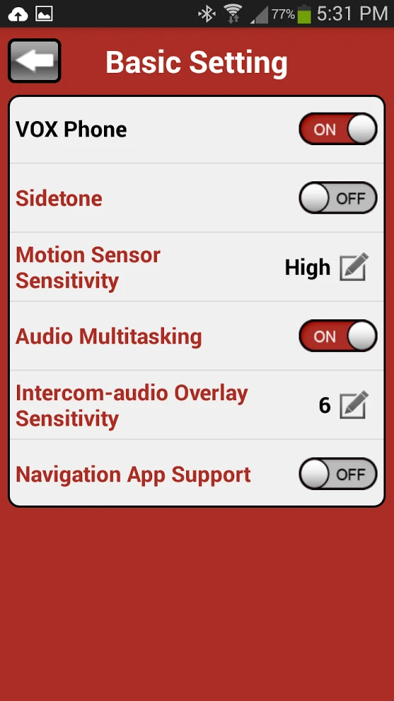 Sena's Android app