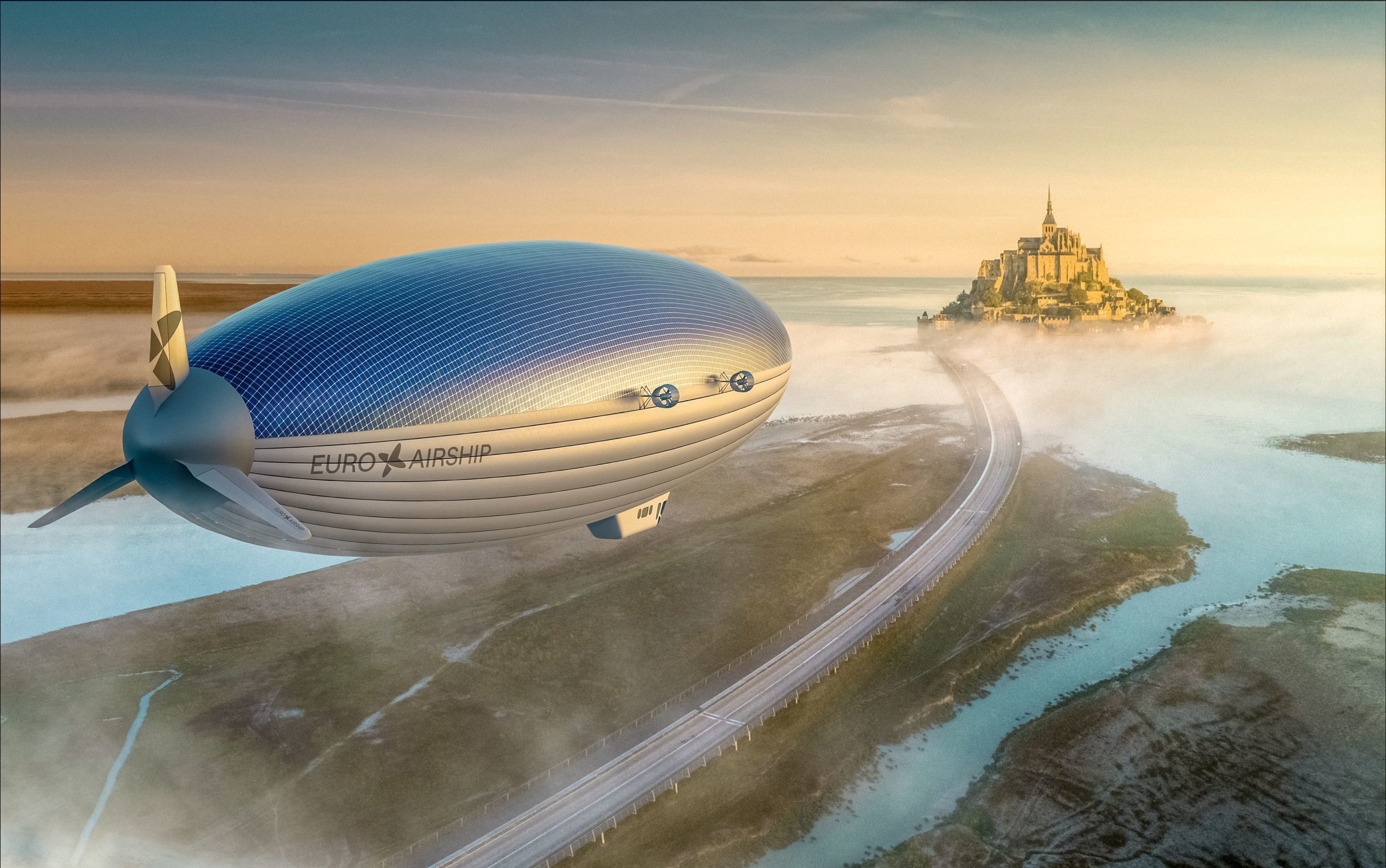 Solar-powered airship will circle the world non-stop without fuel