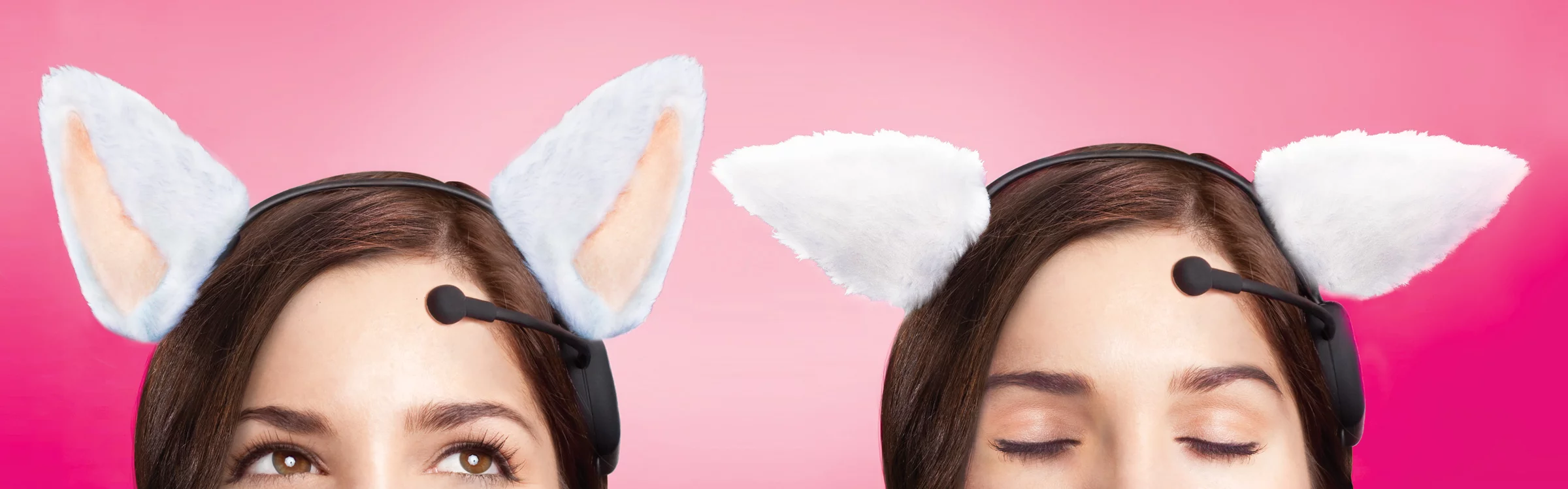 The movement of the cat ears is designed to reflect the wearer's emotional state