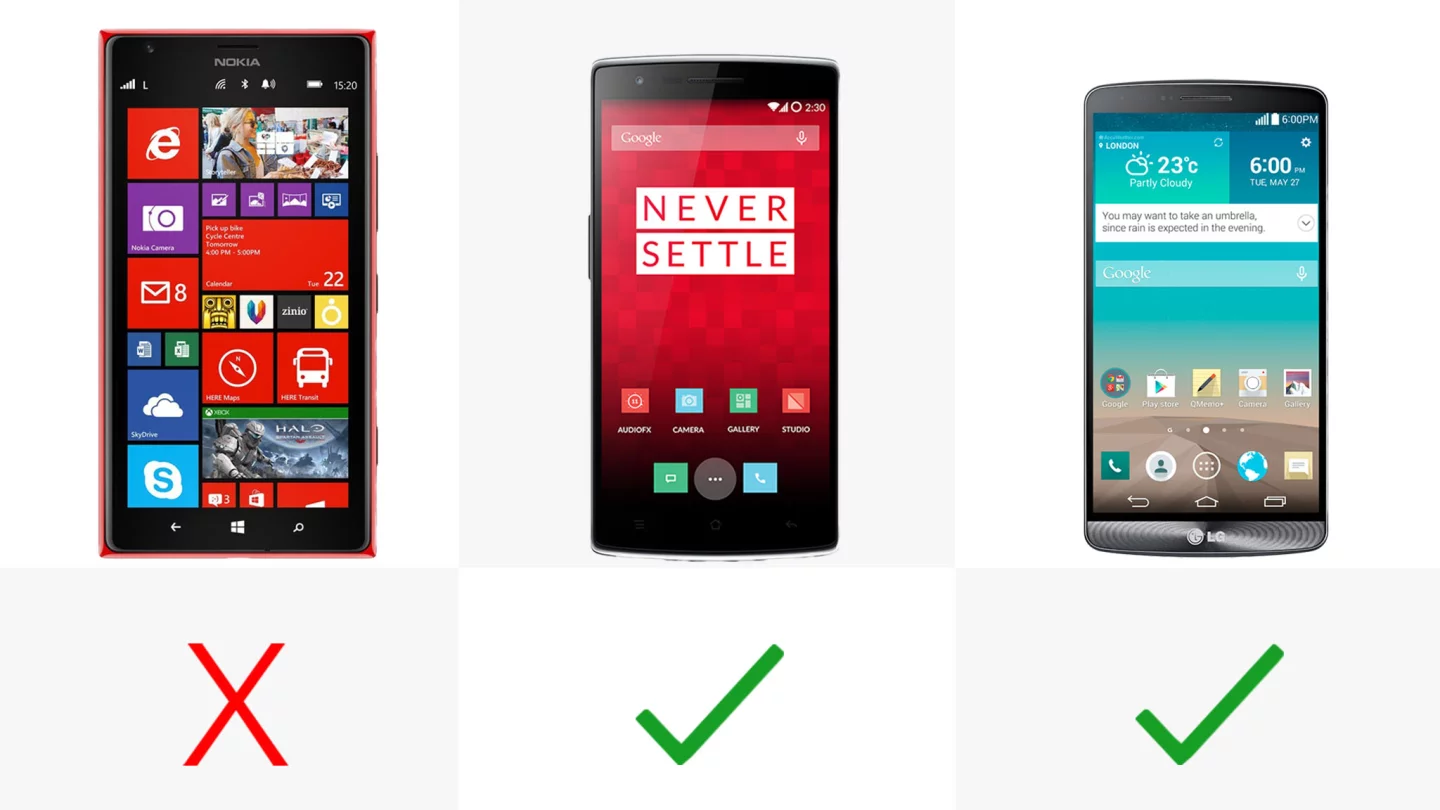 Tap-on display (row 2)