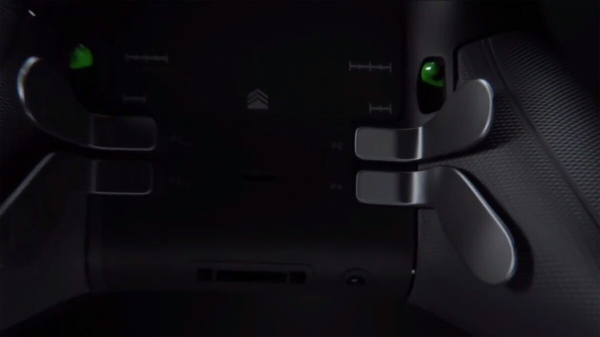The Elite controller features a set of four rearrangeable paddle controls that sit under the body of the controller, hair-trigger locks and improved thumbstick sensitivity