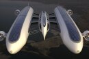 The Air Yacht by Lazzarini Design would sail the skies on a honeycomb of helium