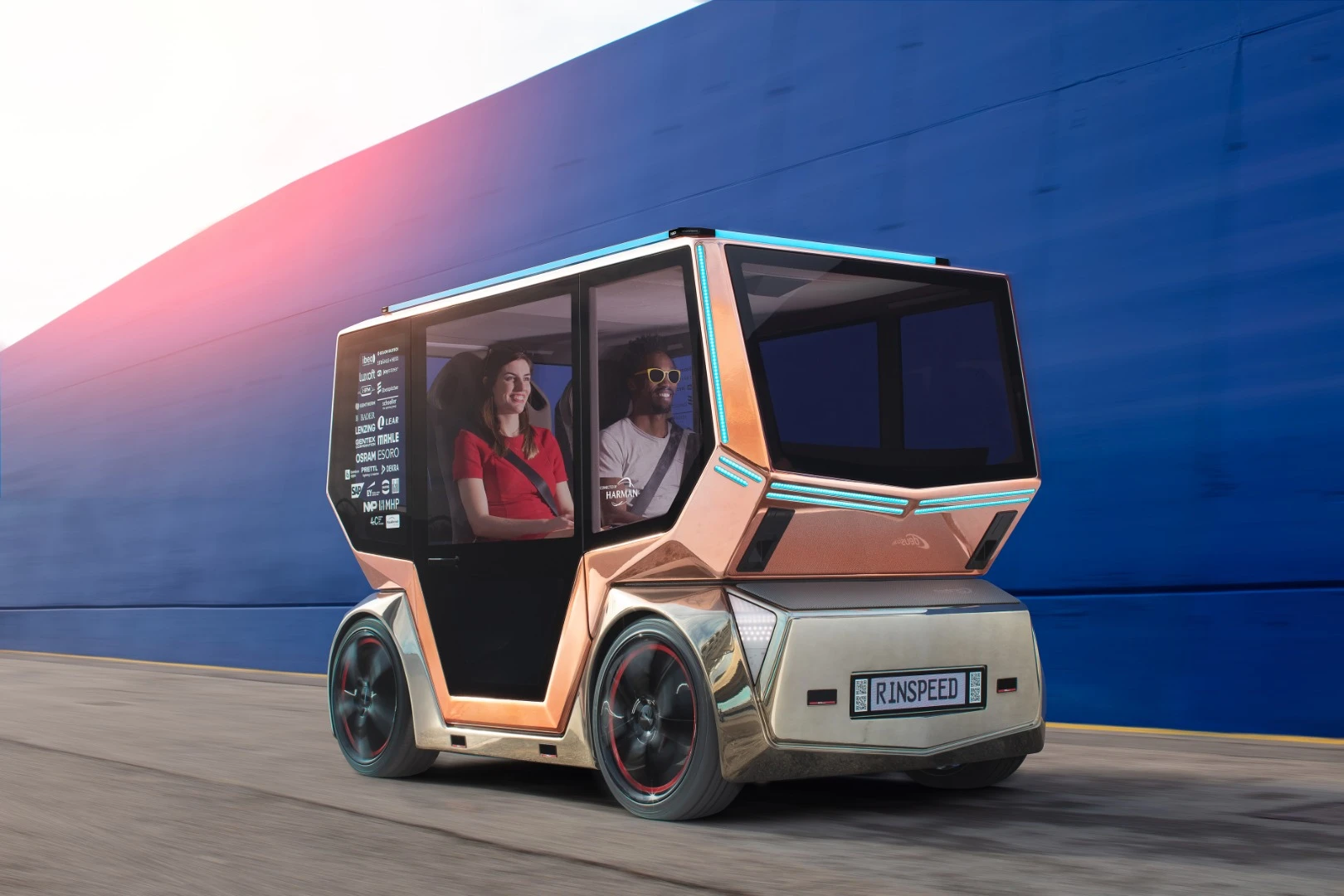 A drive-by-wire system allows microSNAP passengers to manually steer and brake if need be