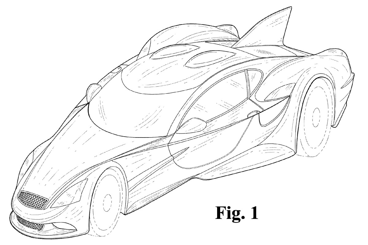 An early glimpse of the likely appearance of Donald Panoz’s radical road-going supercar