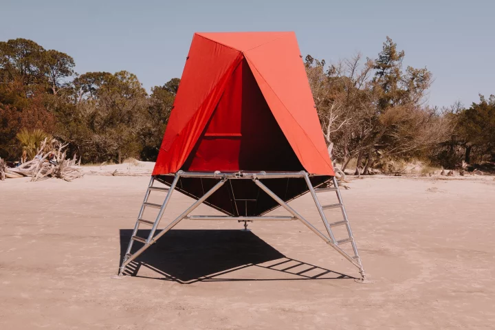 Not quite the average glamping tent and not technically a treehouse, the K1 presents a unique experience somewhere between the two