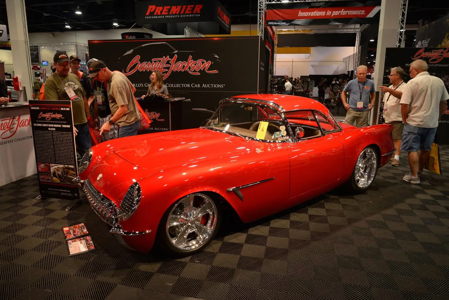 Classic Chevy Corvette Convertible on show from Barrett-Jackson