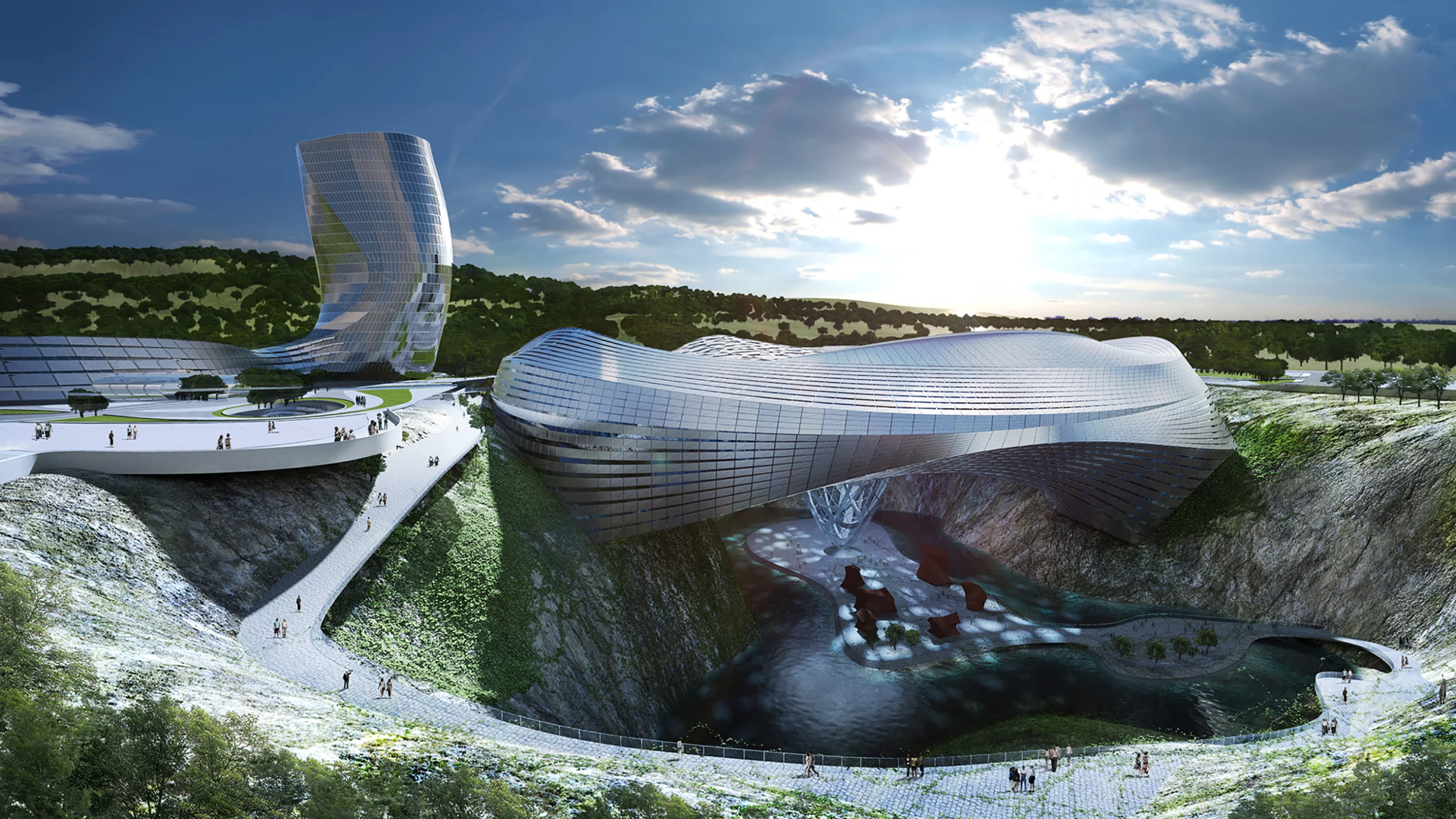 Coop Himmelb(l)au's winning design for the Dawang Mountain Resort Area near Changsha, China (Image: Coop Himmelb(l)au)