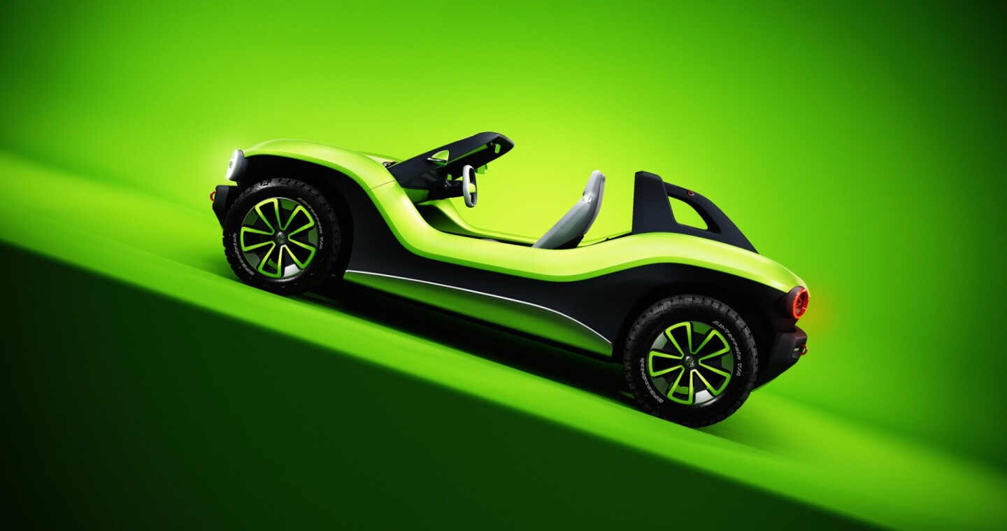 Volkswagen looks back to the 60s with supercute electric beach buggy