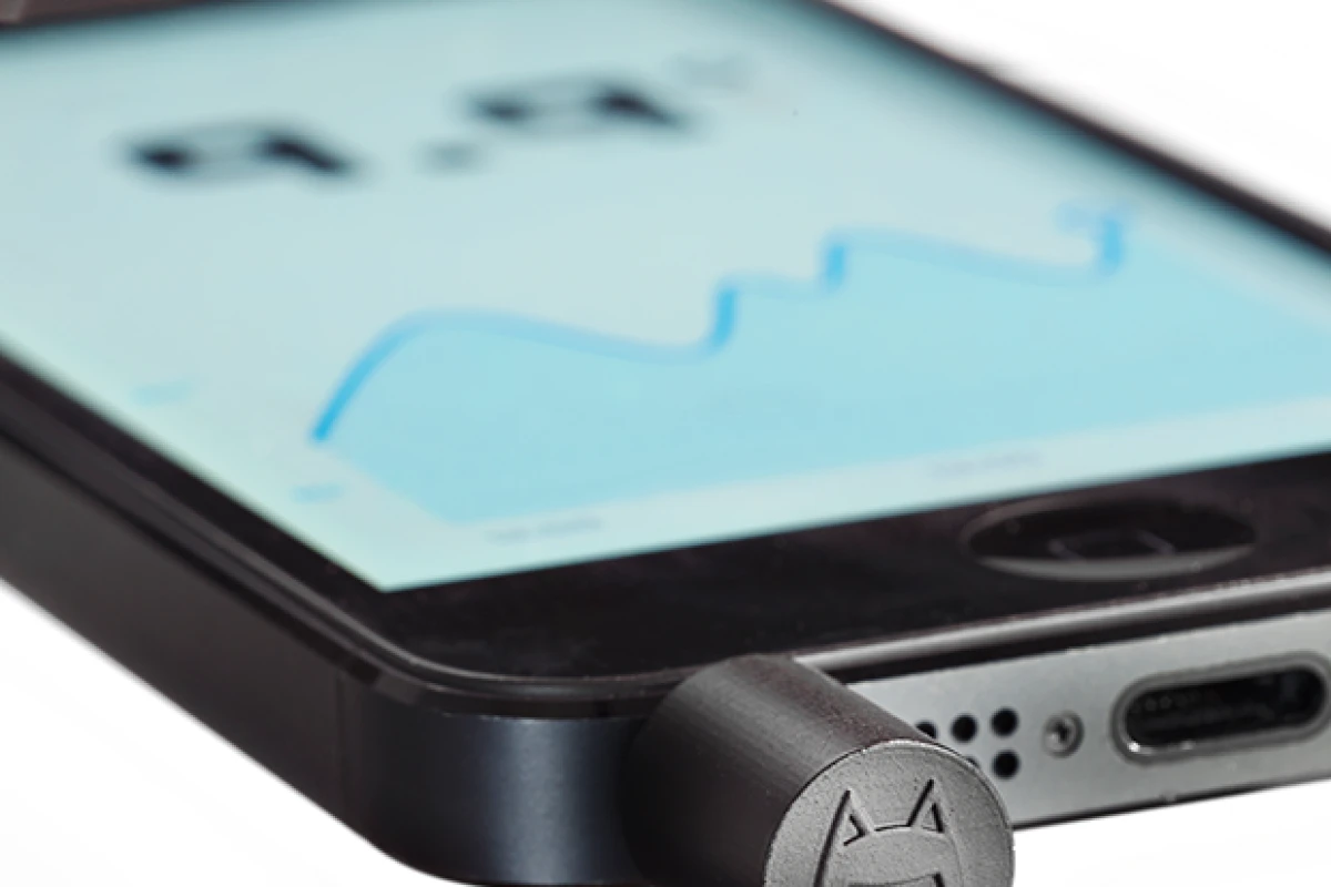 The Thermodo is a plug-in thermometer for use with mobile devices