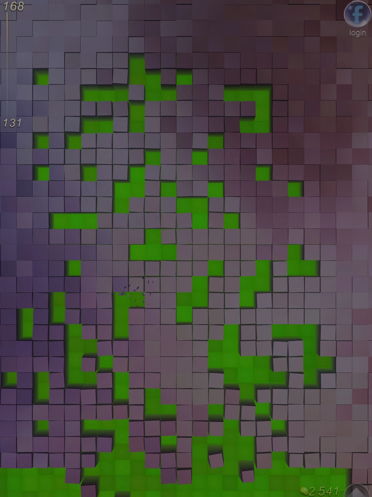 Players tap mini-cubes to remove them