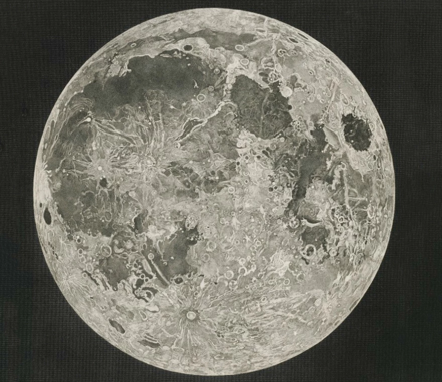 Beginning in 1764, John Russell sketched the moon's surface in intricate detail from his observations with the telescope. These sketches evolved into highly detailed maps of the lunar surface, one of which can be seen at the Museum of the History of Science in Oxford. In 1797 he published the earliest extant lunar globe. In 1805 the lunar planisphere showing the Moon in flat was published, followed in 1806 by an alternative view of the Moon lit obliquely. It is these two extraordinary works which sold for £125,000 ($157,408) at Christies in New York on 1 December.