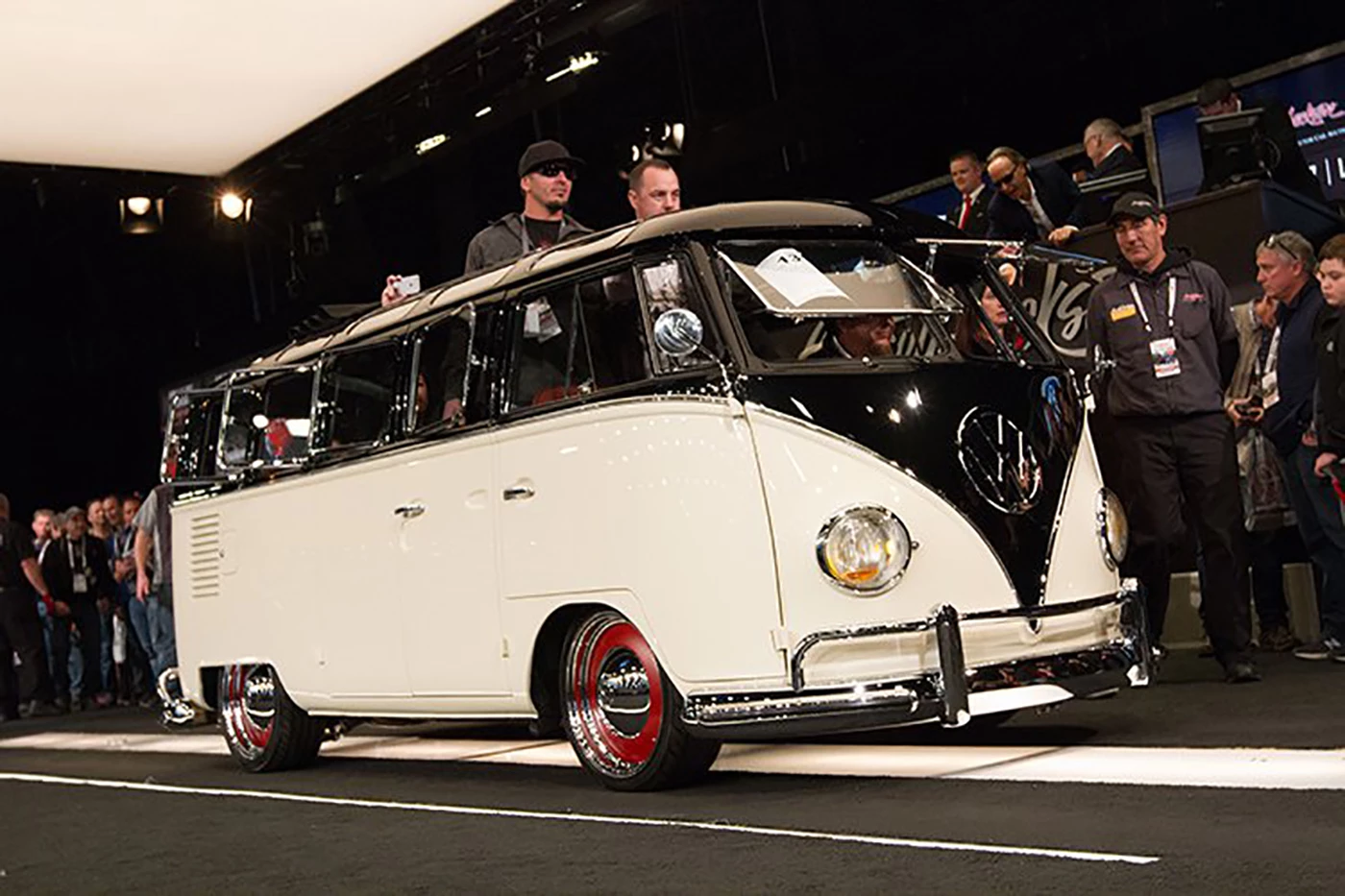 This Volkswagen T2 21-window Samba Bus sold for $302,500, setting a new record for the model