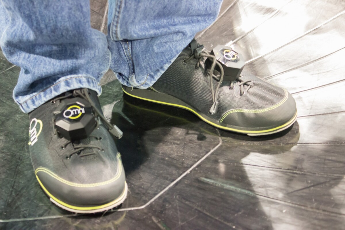 The Omni requires special shoes (they feel slippery, like bowling shoes), which are included with the treadmill purchase