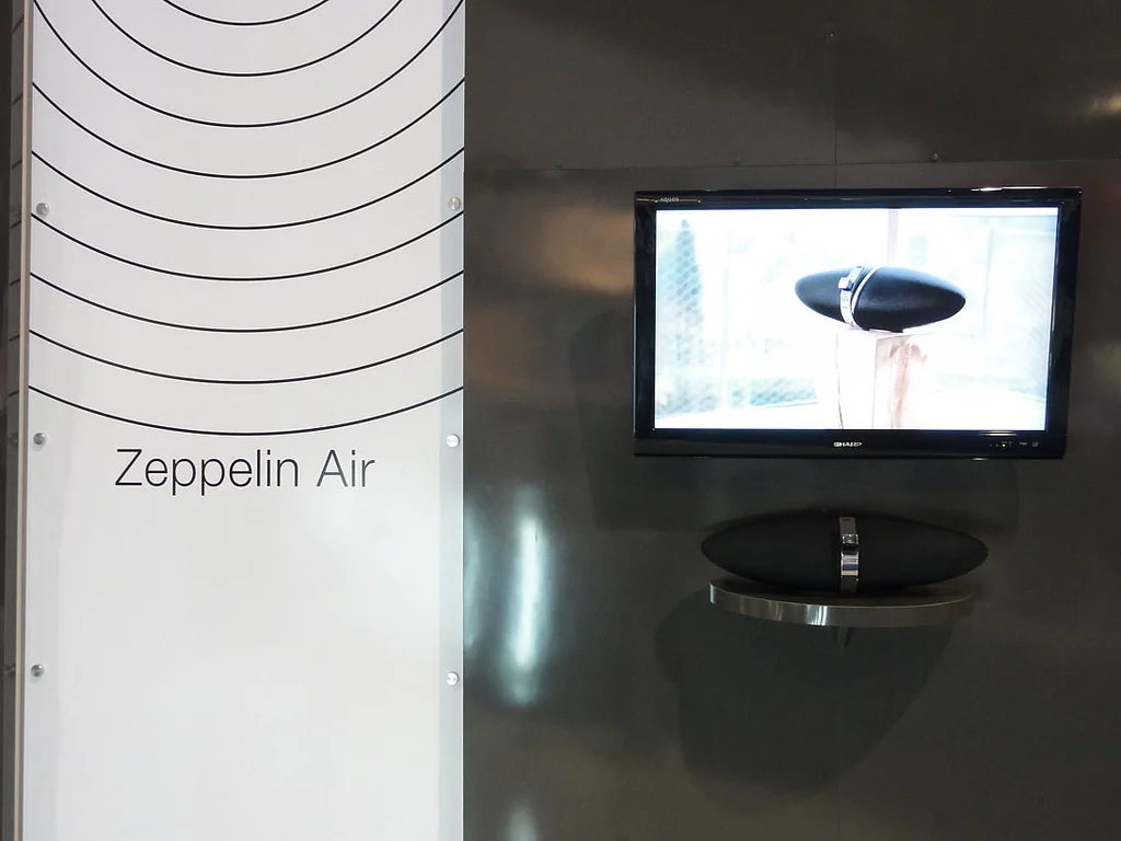 The Zepellin Air part of the B&W booth at CES