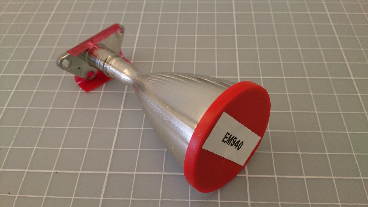 The thruster component prior to testing