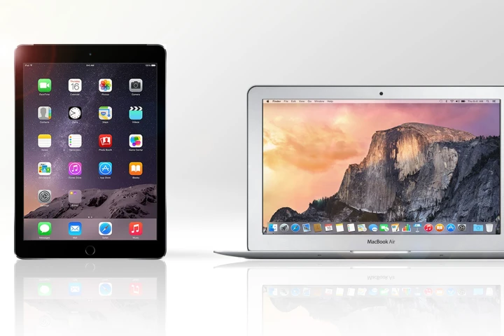 Gizmag compares the features and specs of the iPad Air 2 and 11-in MacBook Air