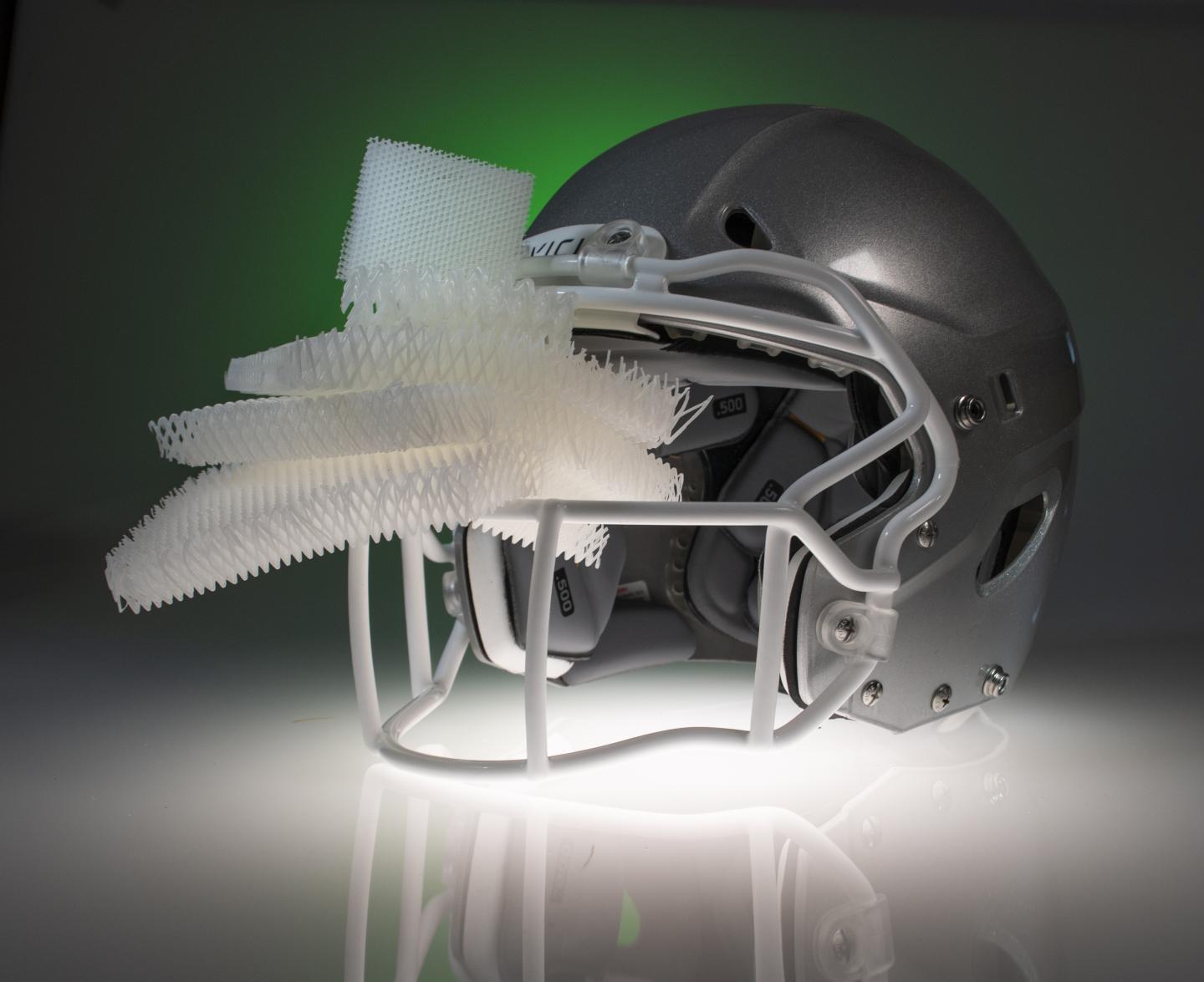 New helmet material is "better than foam" at absorbing impacts