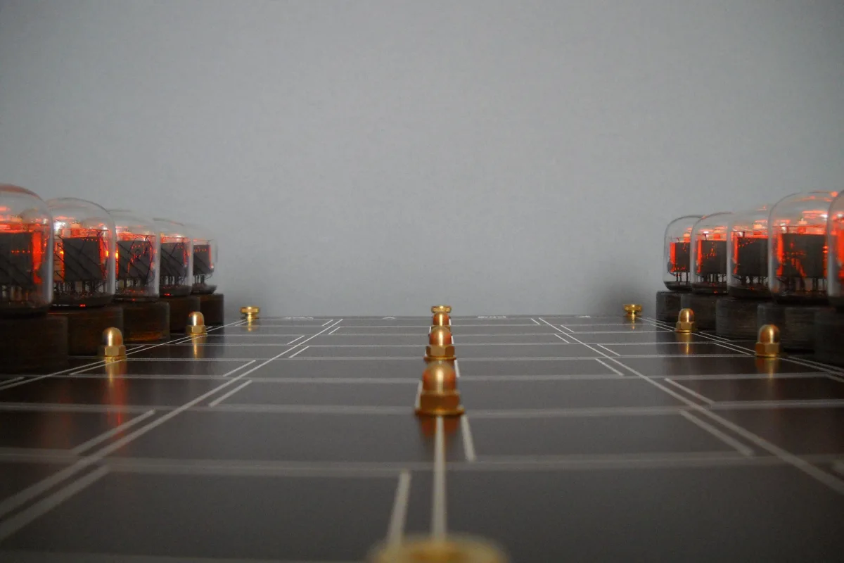 The gorgeous Nixie tube chess set made by Tony Adams is now being made available as a limited number of self-build kits