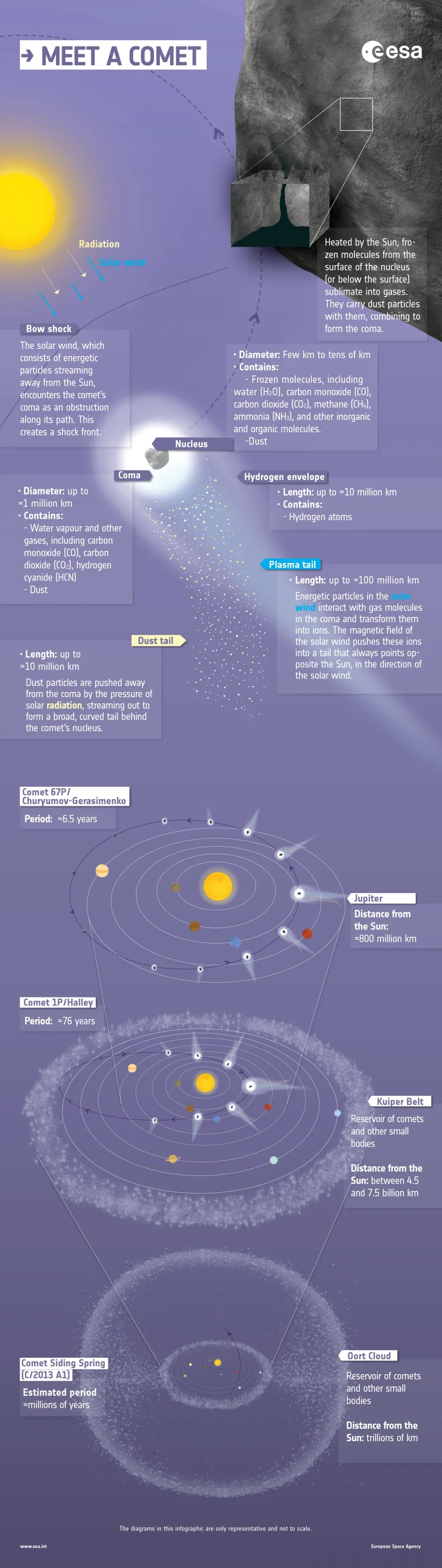 Comet infographic (Image: ESA)